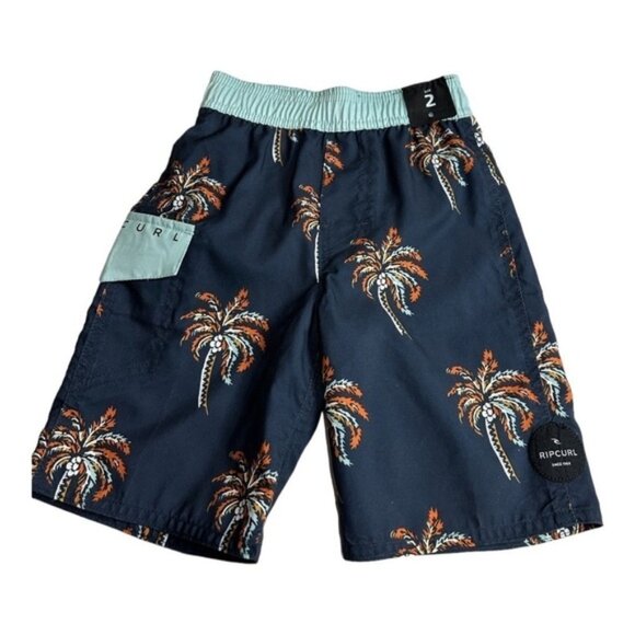 Rip Curl Mirage Palm Daze Blue Swim Shorts Size 2 - Picture 5 of 10